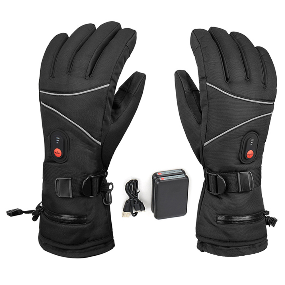 Touch Screen Gloves - 1 Pair Electric Heating Gloves Windproof