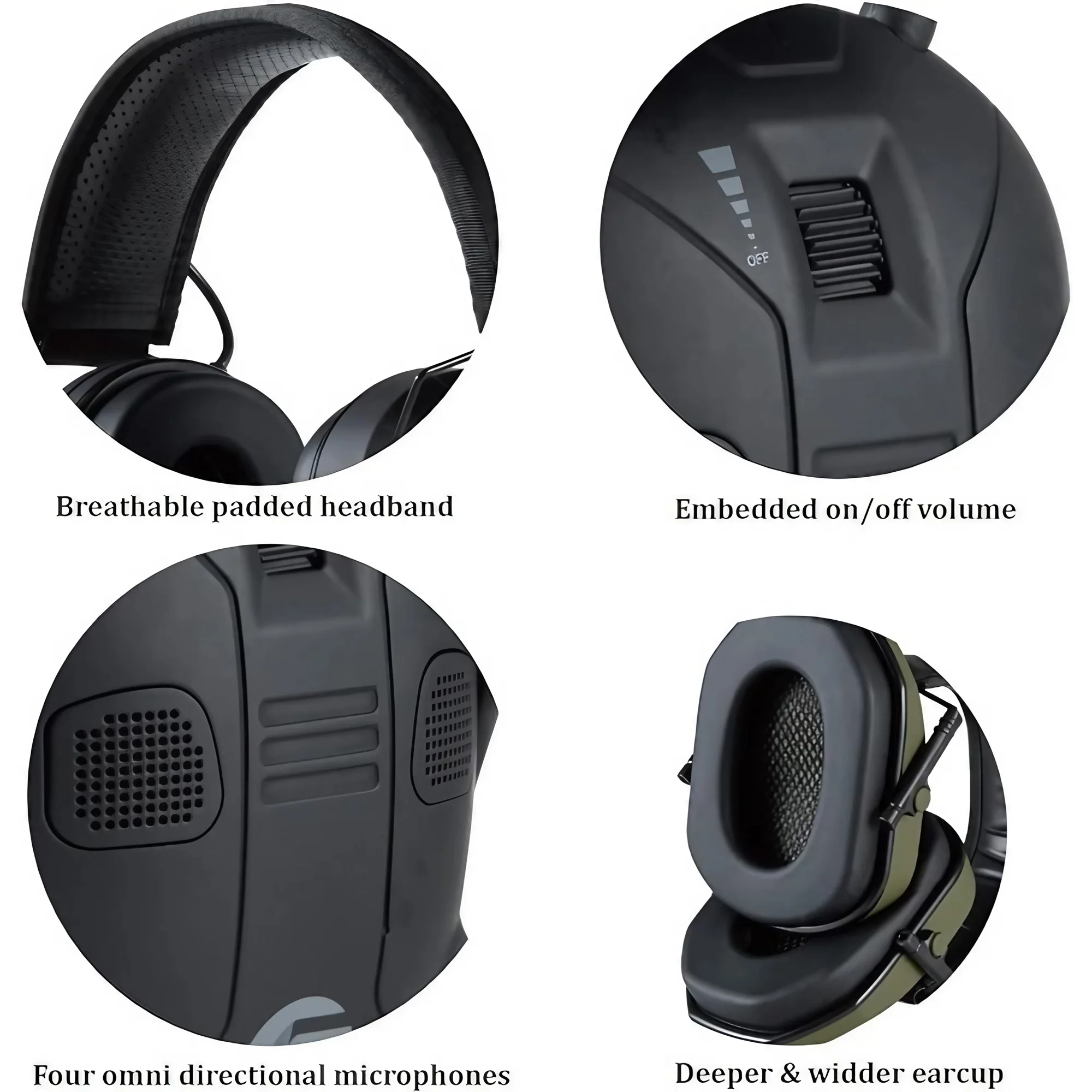 Foldable Tactical Electronic S - Earmuffs Foldable ulasan dan harga