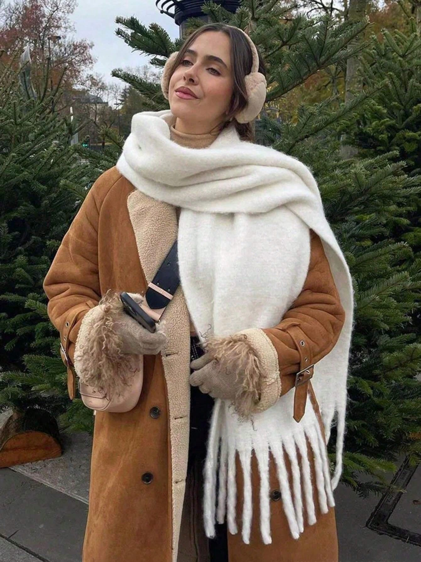 Winter Scarf Women Luxury Autu - Shawl Wrap Winter ulasan dan harga
