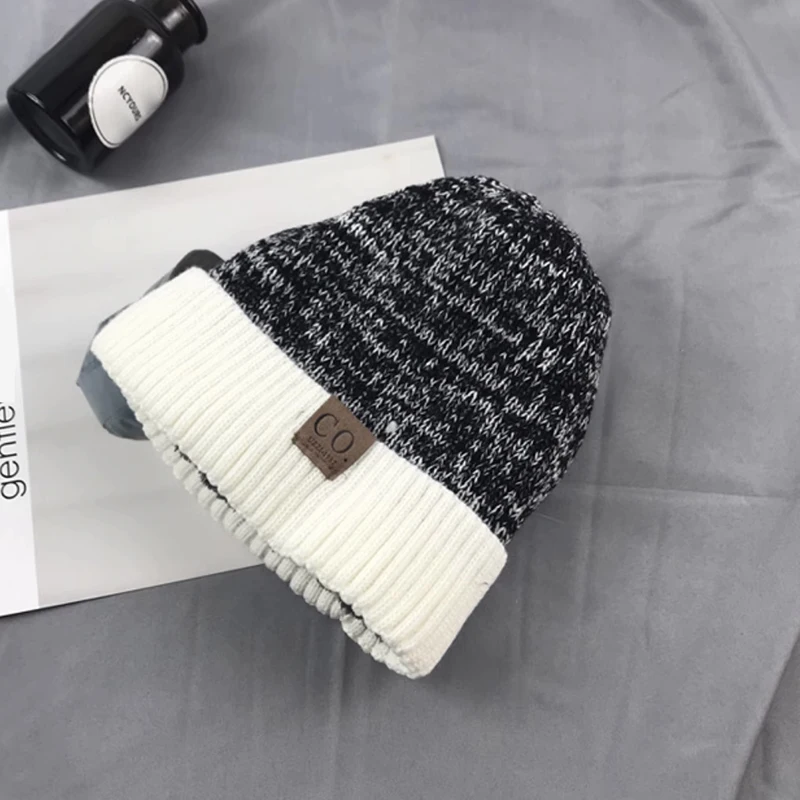 Women Brimless Cap Women Men W - Knit Beanie Hat Warm ulasan dan harga