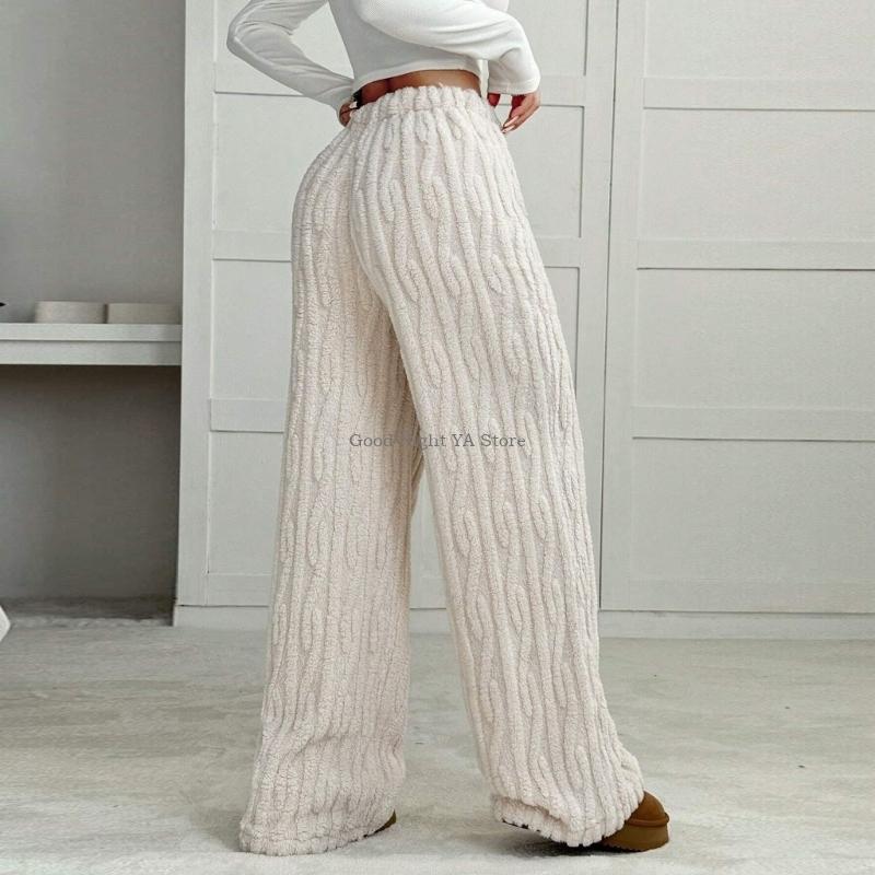  Soft Fuzzy Sleep Pants Comfor - Corduroy Pant Warm ulasan dan harga