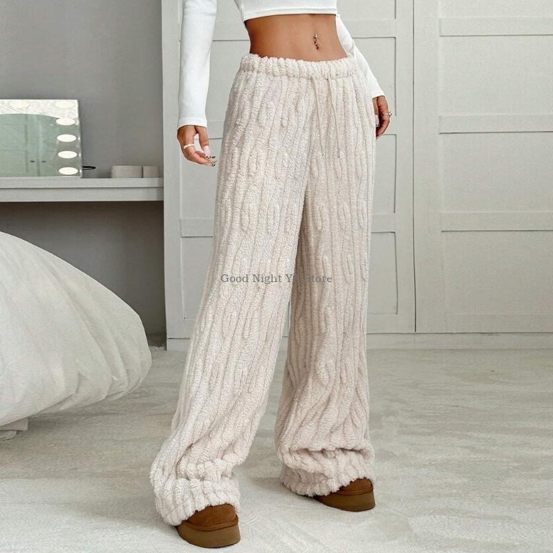  Soft Fuzzy Sleep Pants Comfor - Corduroy Pant Warm ulasan dan harga