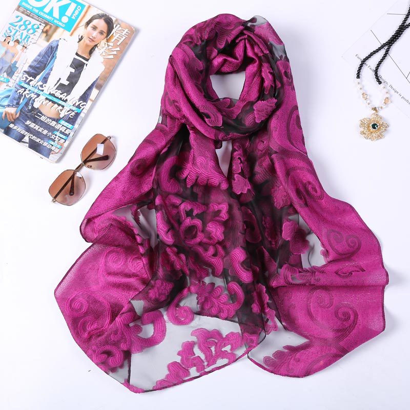 Hot Selling 180*70 Organza Sil - Shawl Wrap Winter ulasan dan harga