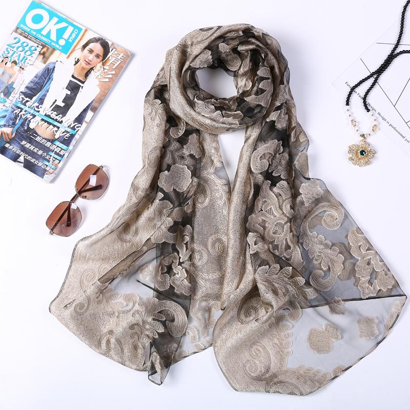 Hot Selling 180*70 Organza Sil - Shawl Wrap Winter ulasan dan harga