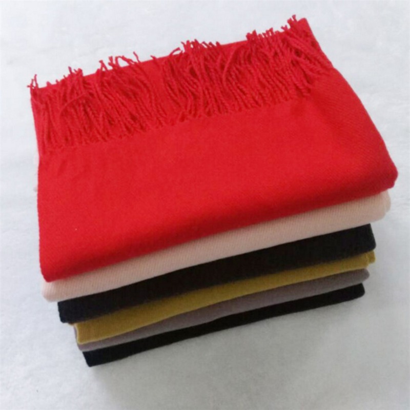 Autumn And Winter Solid Color  - Wool Scarf Men ulasan dan harga