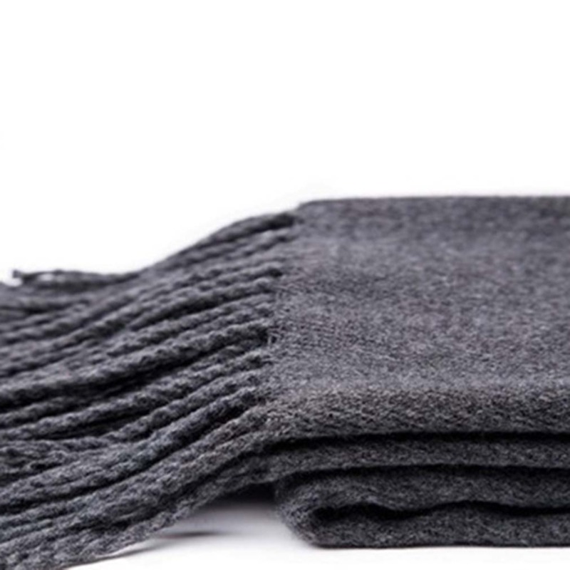 Autumn And Winter Solid Color  - Wool Scarf Men ulasan dan harga