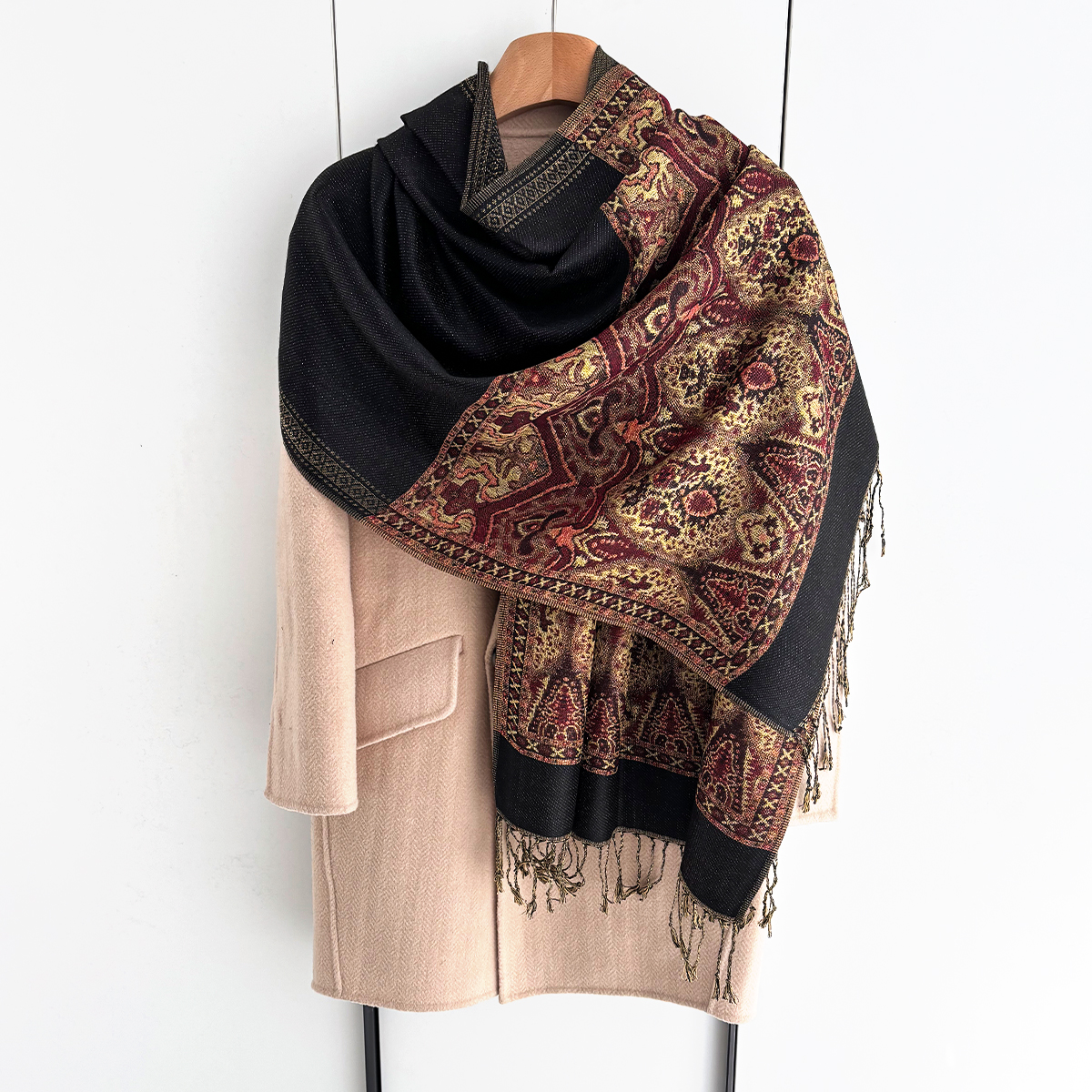 Luxury Scarf For Women Autumn  - Cashmere Pashmina Wrap ulasan dan harga