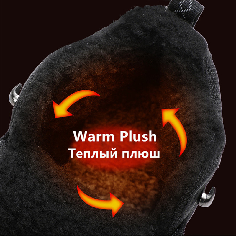 Winter Men's Boots Warm Plush  - Waterproof Winter Boot ulasan dan harga