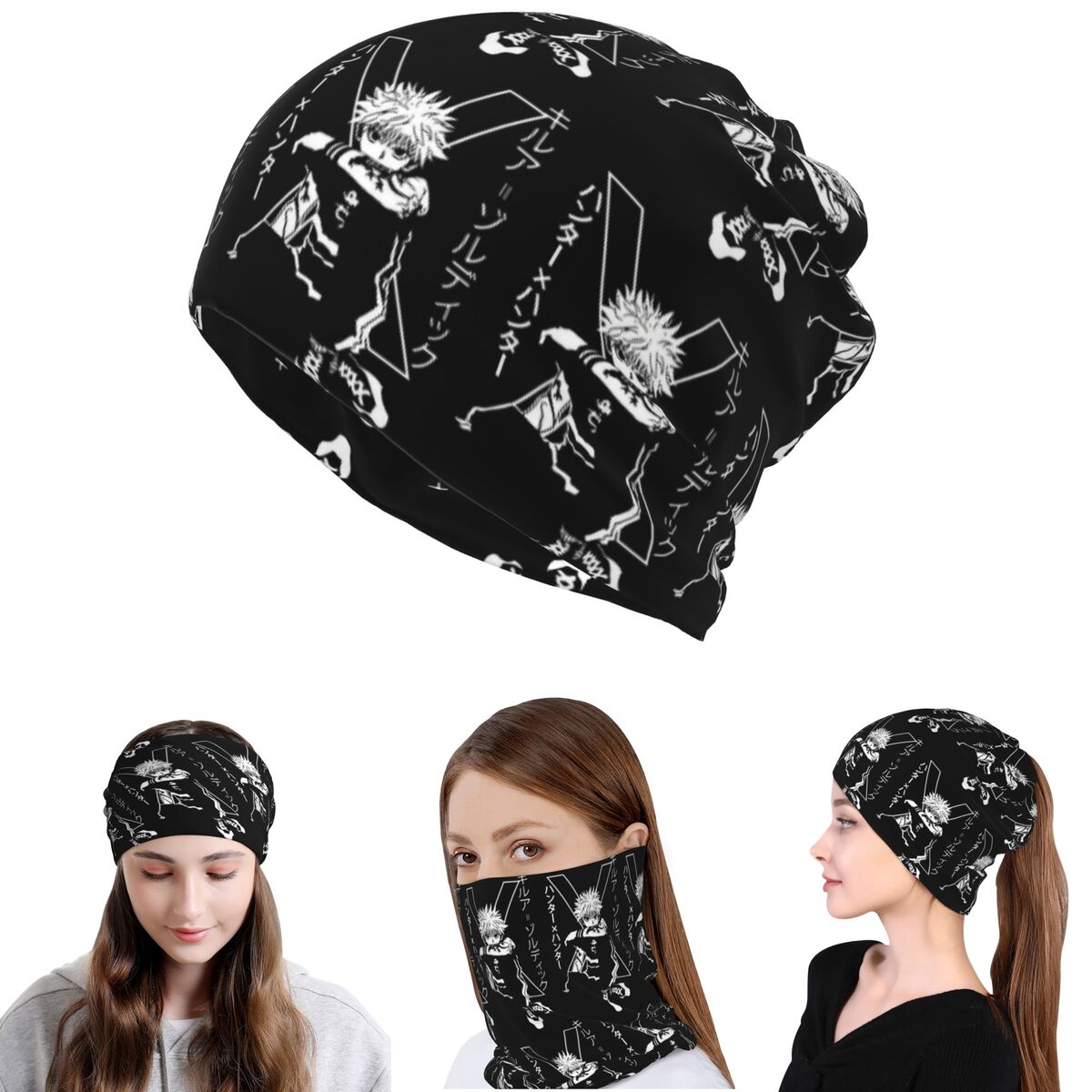 Killua Zoldyck Anime HXH Hunte - Knit Beanie Hat Warm ulasan dan harga