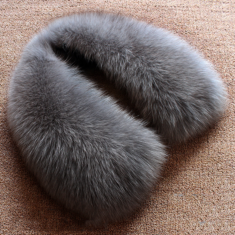 Real wool collar whole fur fox - Wool Scarf Men ulasan dan harga