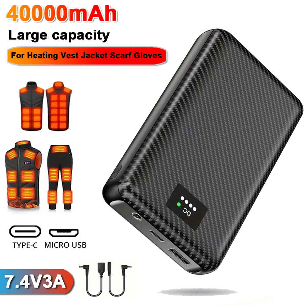 Ranwomen 30000/40000mAh Powerb - Heated Vest Battery ulasan dan harga