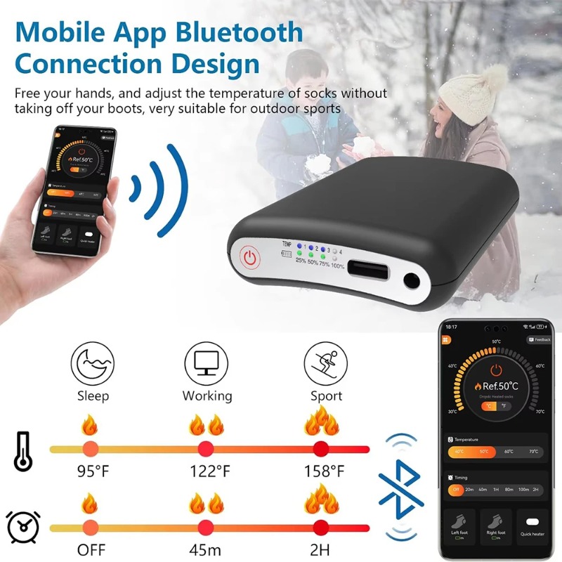 For Winter Heated Glove Insole - Heated Vest Battery ulasan dan harga