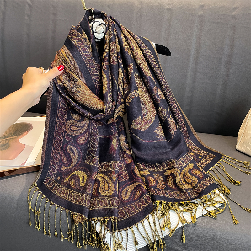 Luxury Brand Autumn Cashmere P - Cashmere Pashmina Wrap ulasan dan harga