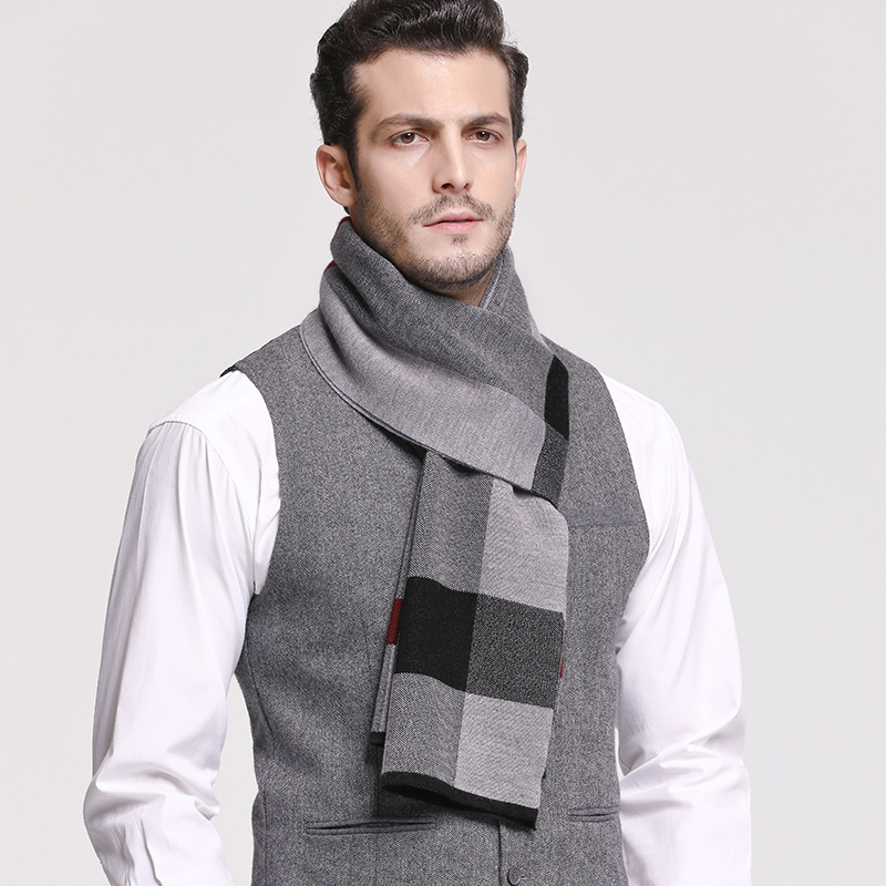 RUNMEIFA 2022 Classic Autumn & - Wool Scarf Men ulasan dan harga