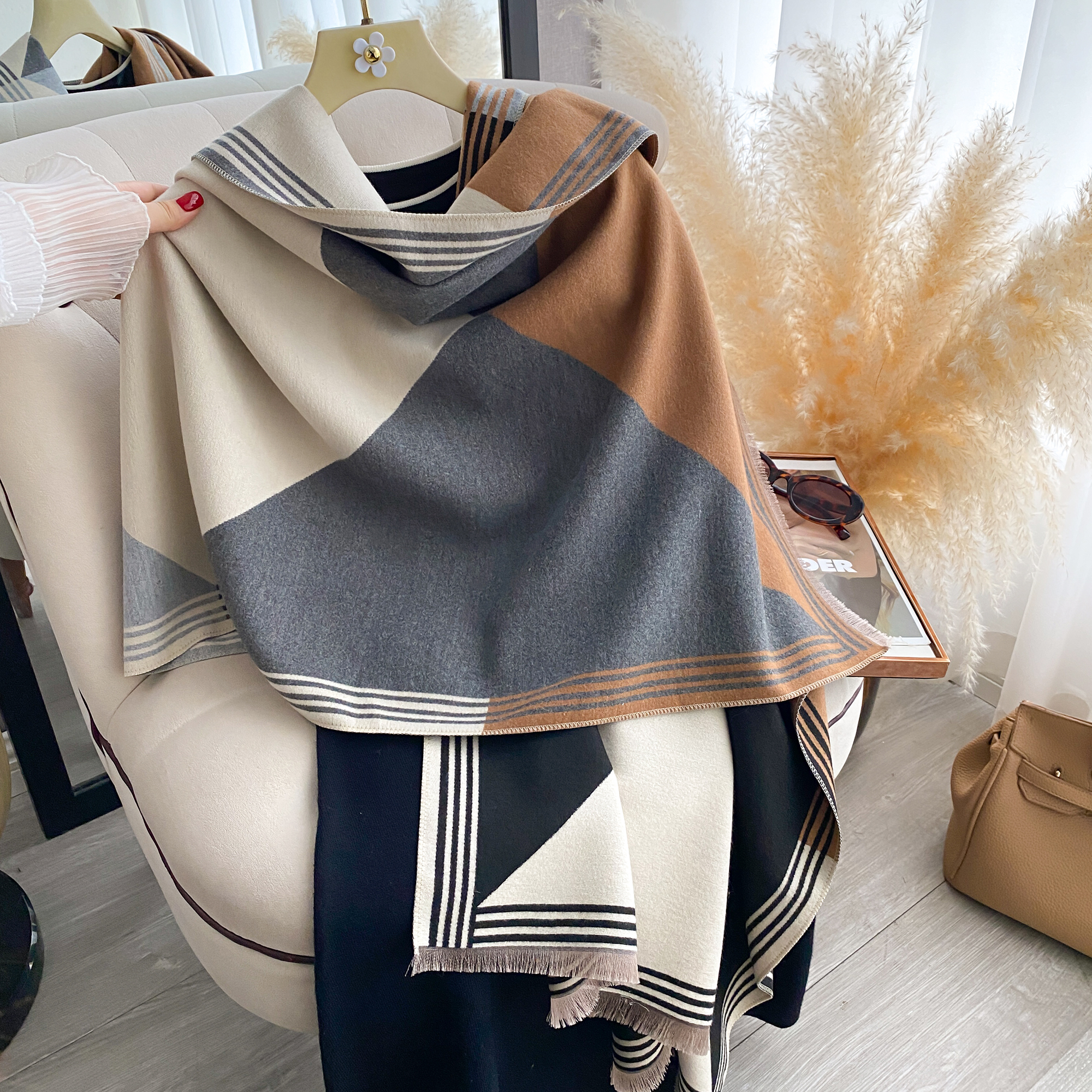 2025 Luxury Winter Cashmere Sc - Cashmere Pashmina Wrap ulasan dan harga