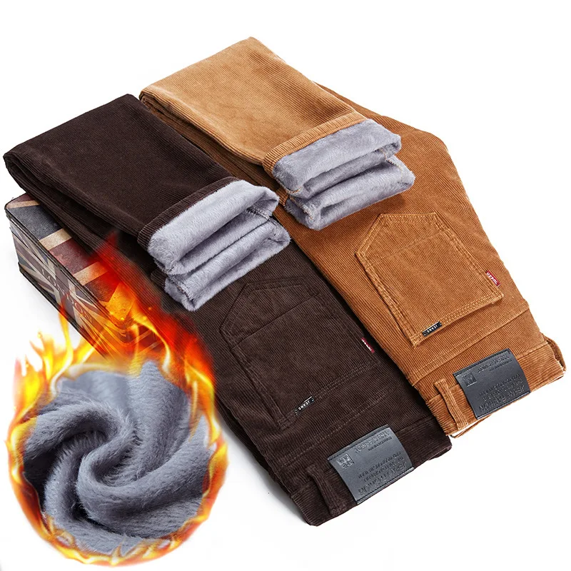 Thickened Fleece Lined Corduro - Corduroy Pant Warm ulasan dan harga