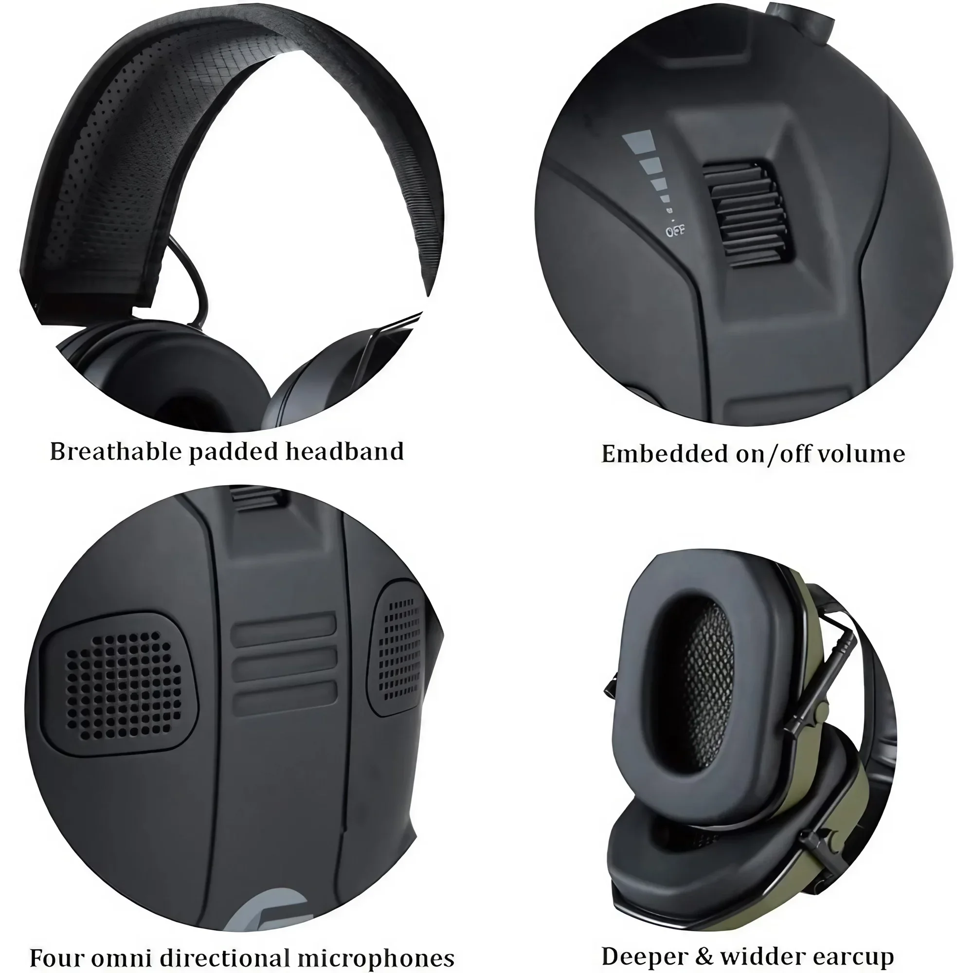 Foldable Tactical Earmuffs 360 - Earmuffs Foldable ulasan dan harga