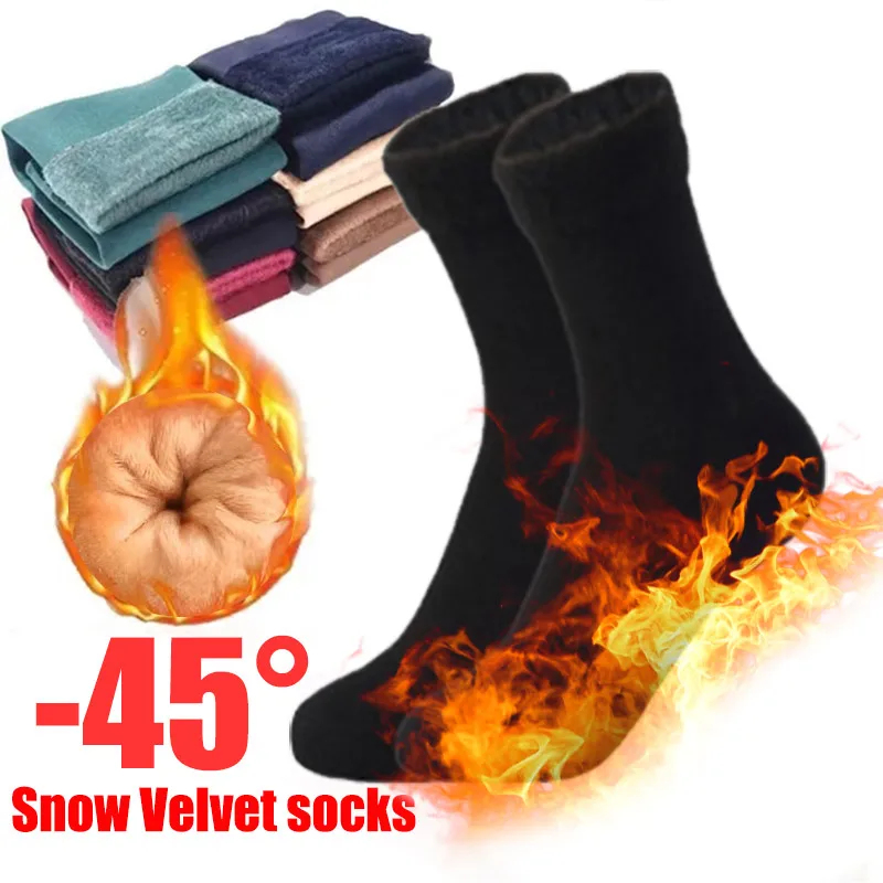 1-10Pairs Winter Warm Socks So - Thermal Sock Wool ulasan dan harga