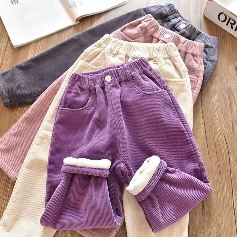 Velvet Lined Corduroy Kids Har - Corduroy Pant Warm ulasan dan harga