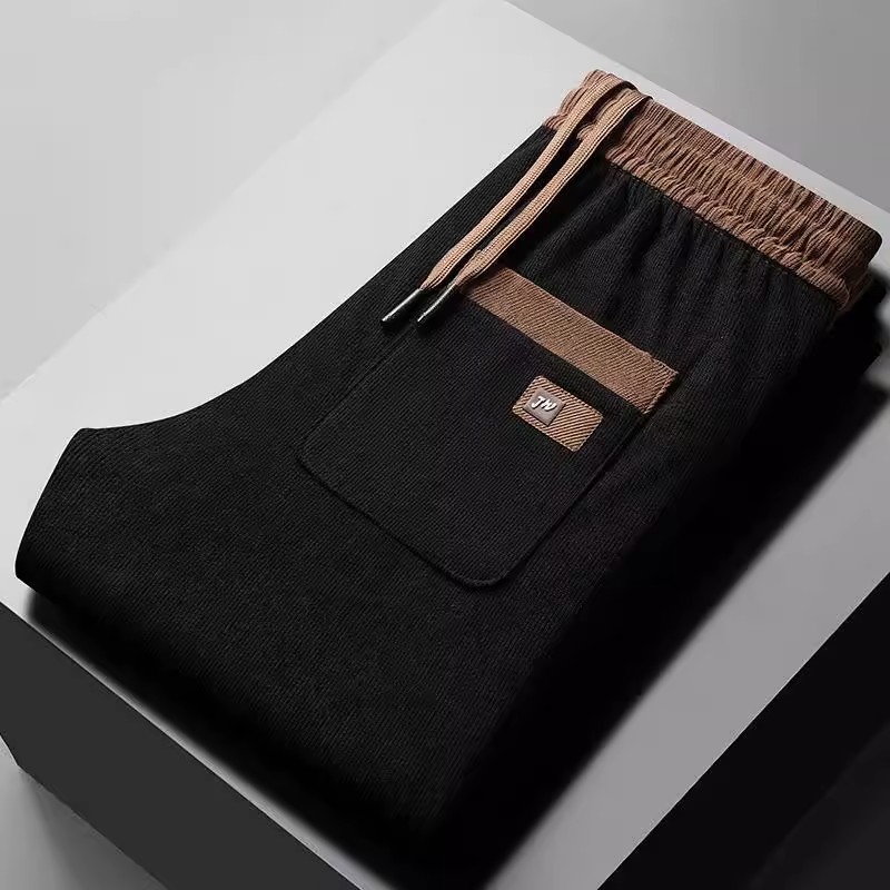 Men's Casual Fleece Lined Thic - Corduroy Pant Warm ulasan dan harga