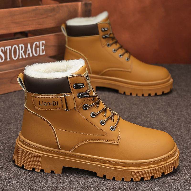 Winter Fleece-Lined Warm High- - Waterproof Winter Boot ulasan dan harga