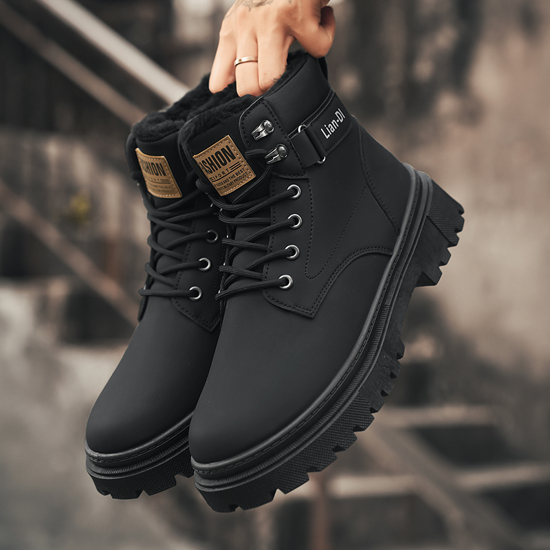Winter Fleece-Lined Warm High- - Waterproof Winter Boot ulasan dan harga